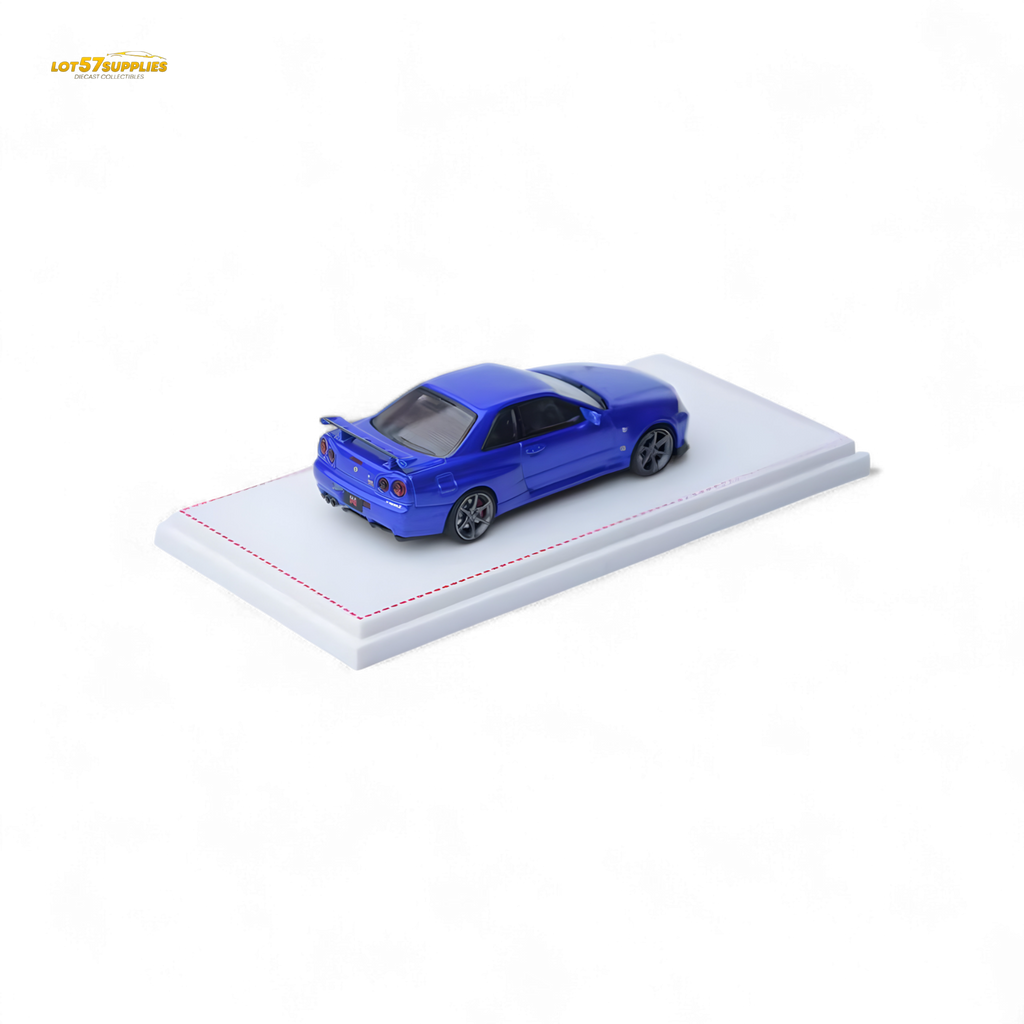 Focal Horizon Skyline GT-R R34 V-SPEC-II - Bayside Blue 1:64