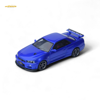 Focal Horizon Skyline GT-R R34 V-SPEC-II - Bayside Blue 1:64