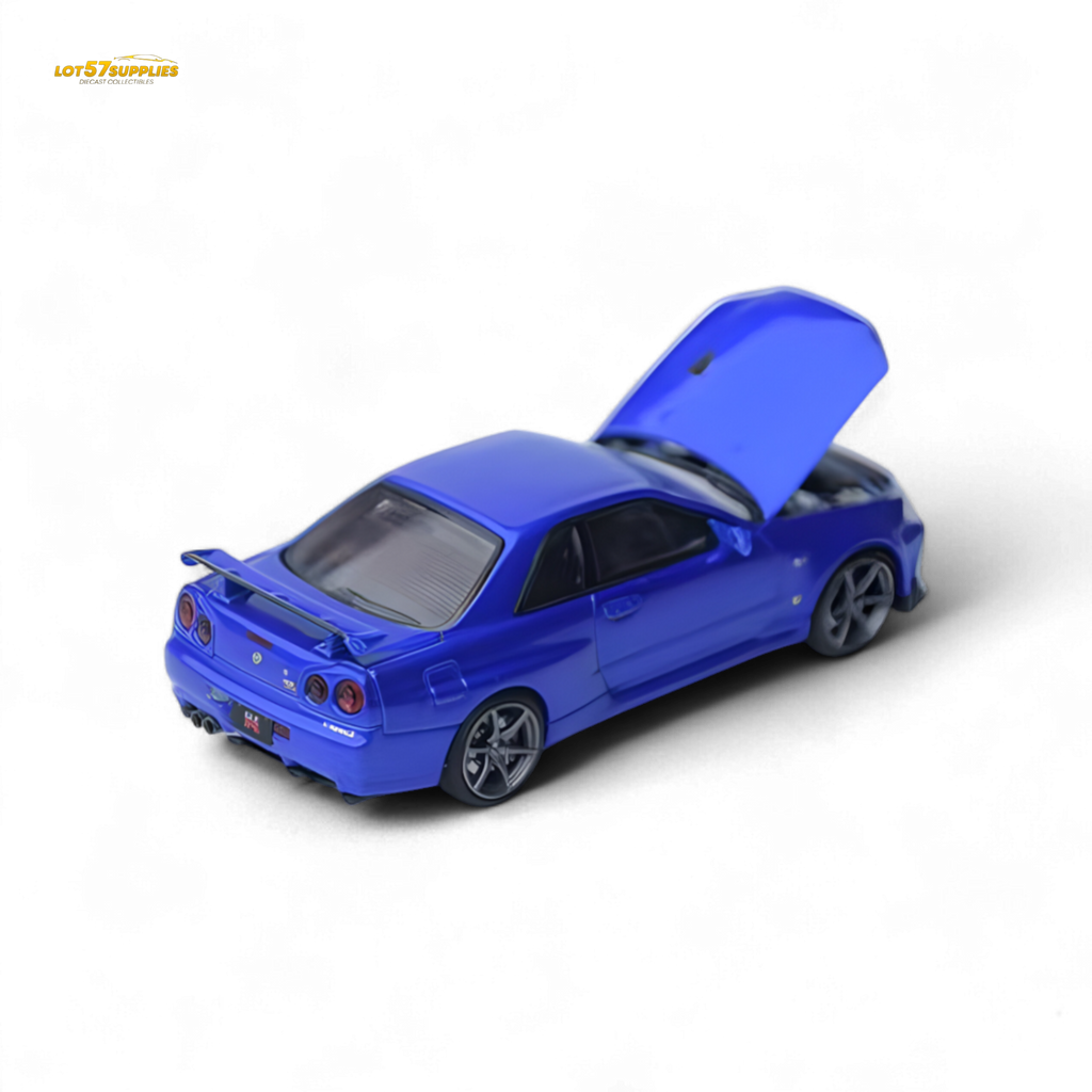Focal Horizon Skyline GT-R R34 V-SPEC-II - Bayside Blue 1:64
