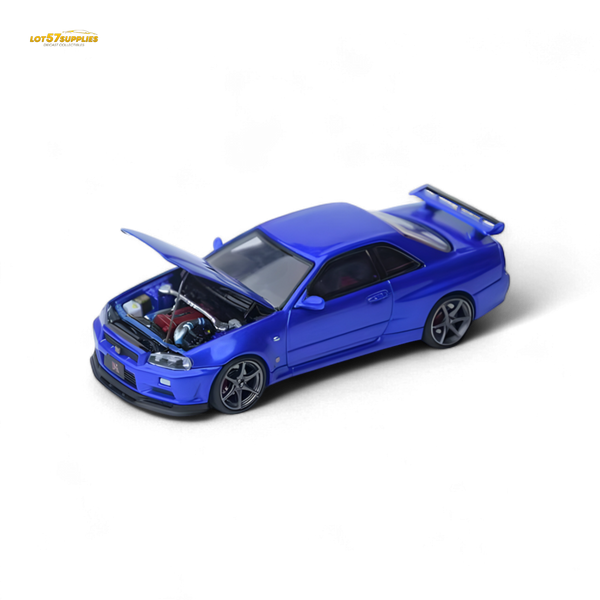Focal Horizon Skyline GT-R R34 V-SPEC-II - Bayside Blue 1:64