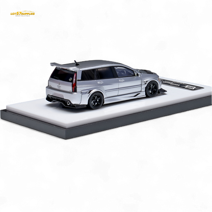 Error404 Mitsubishi Lancer EVO 9 IX Wagon - Glossy Silver 1:64