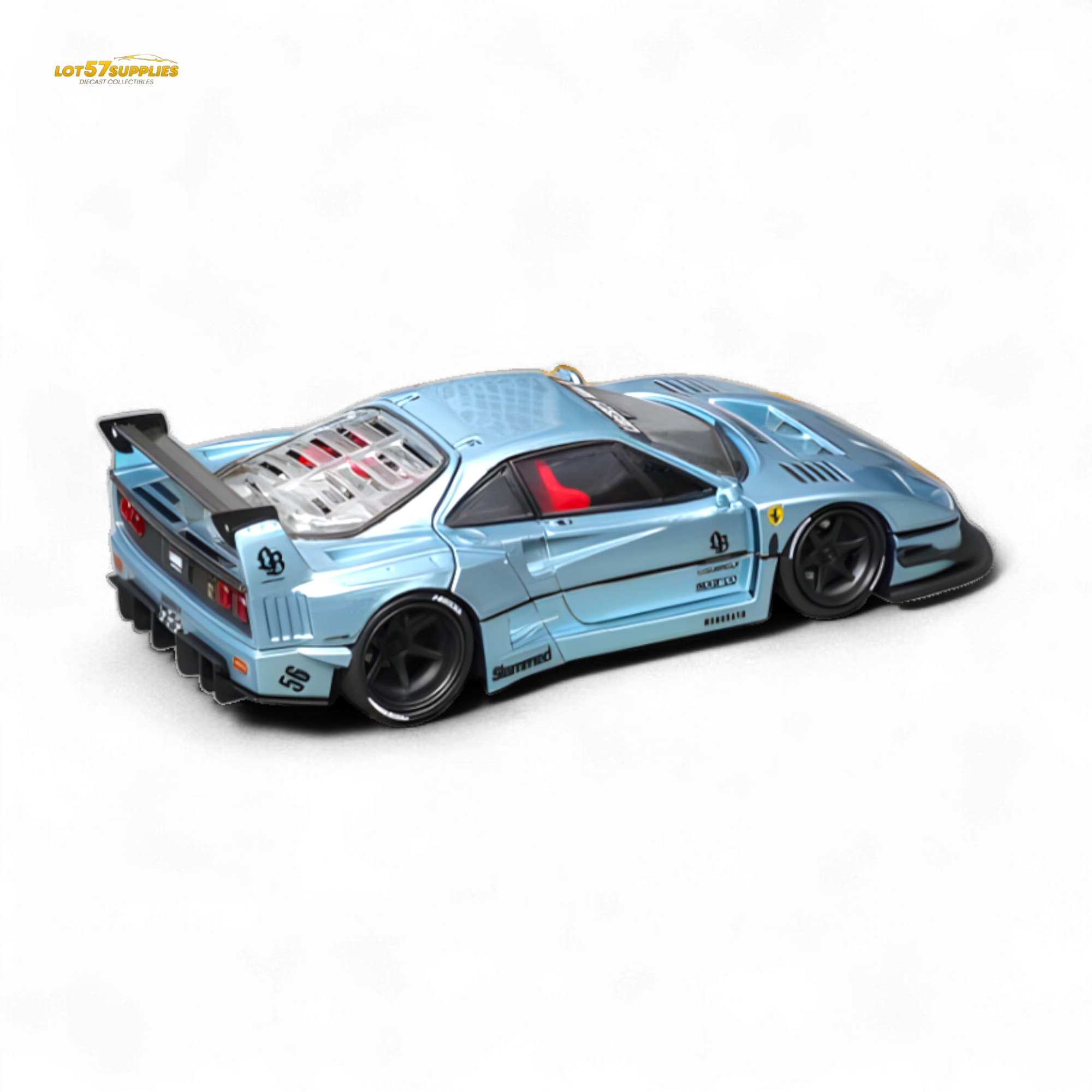 (Pre-Order) Star Model F40 LB-Works WideBody - Ice Blue Ordinary 1:64