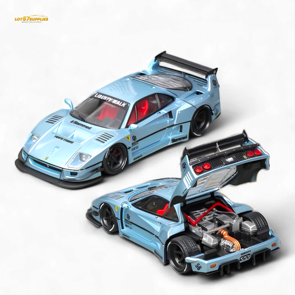 (Pre-Order) Star Model F40 LB-Works WideBody - Ice Blue Ordinary 1:64 ...