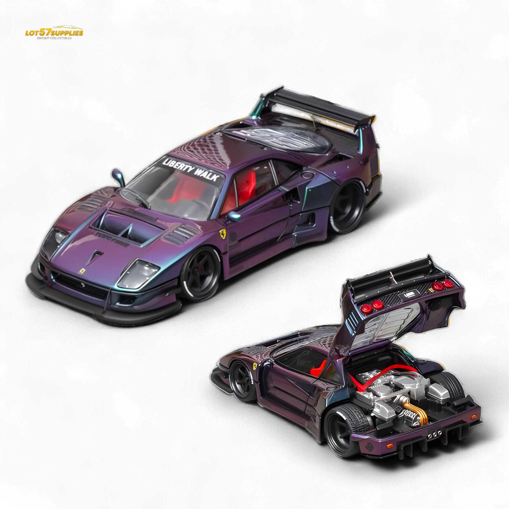 (Pre-Order) Star Model F40 LB-Works Wide-Body - Magic Purple Ordinary 1:64