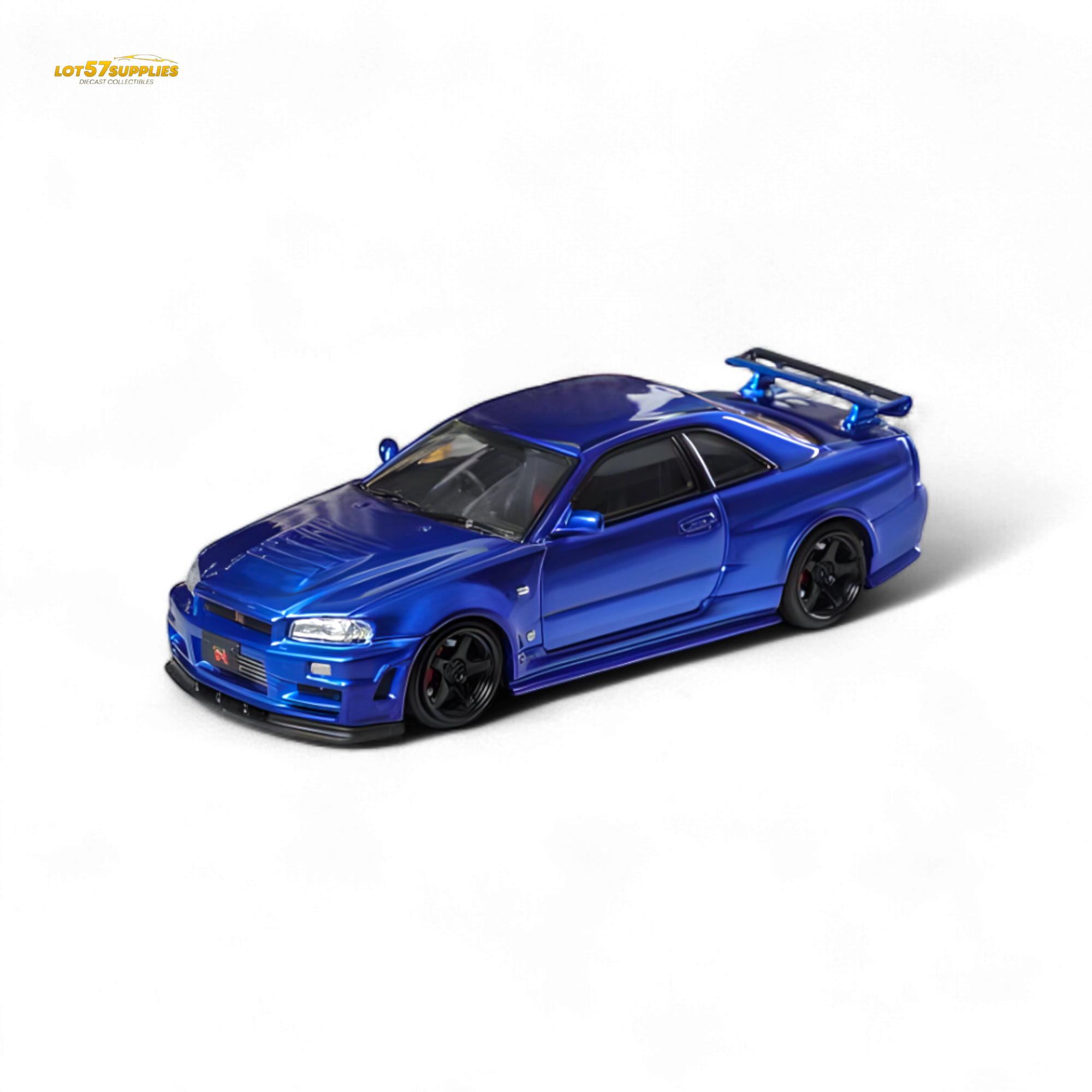 Fuji Skyline R34 GT-R Nismo Z-Tune - Bayside Blue 1:64 Main image