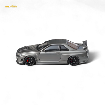 Fuji Skyline R34 GT-R Nismo Z-Tune - Gun Grey 1:64