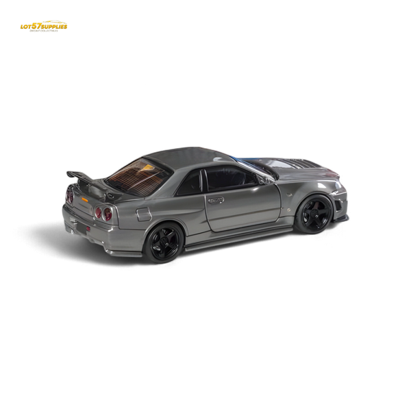 Fuji Skyline R34 GT-R Nismo Z-Tune - Gun Grey 1:64