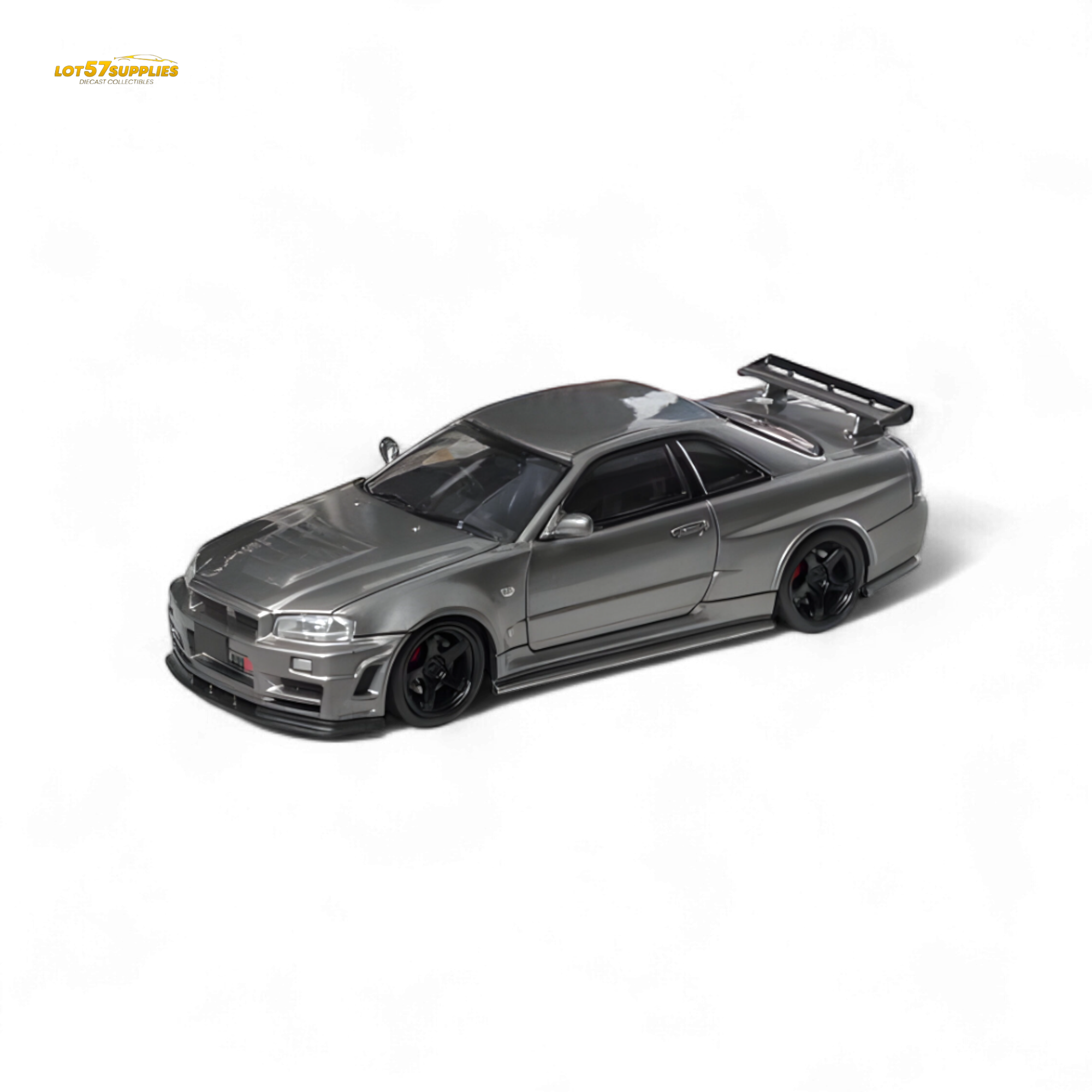 Fuji Skyline R34 GT-R Nismo Z-Tune - Gun Grey 1:64