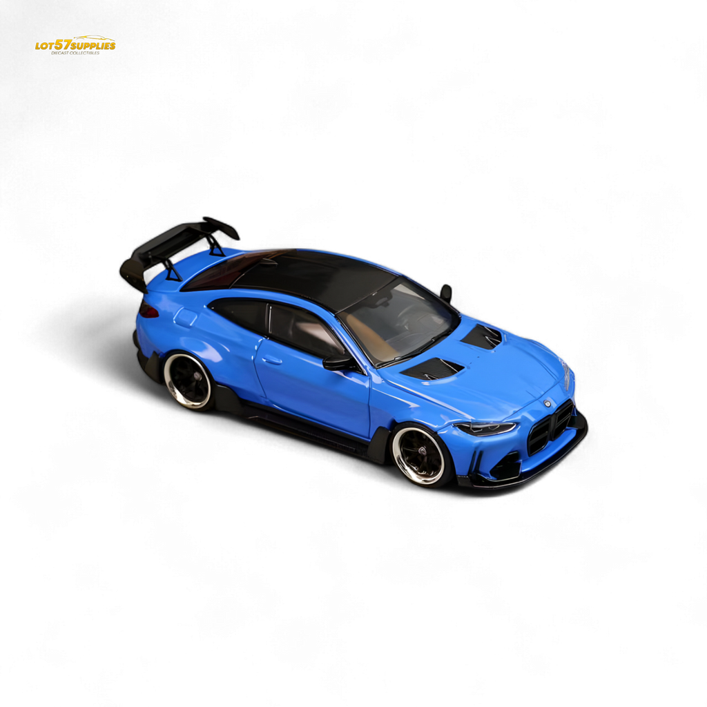 SW BMW G82 M4 Wide-Body Modified - Portimao Blue 1:64