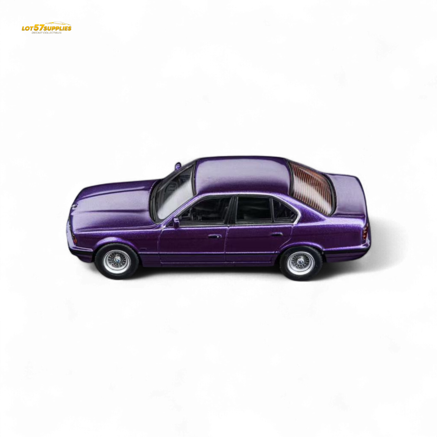 (Pre-Order) DCM BMW E34 5-Series Sedan - Daytona Roland Purple 1:64