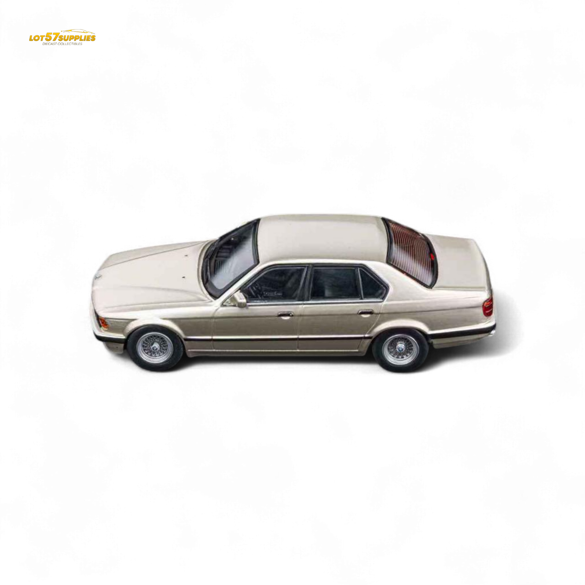 (Pre-Order) DCM BMW E32 7-Series Sedan - Cashmere Beagle Gold 1:64