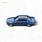 (Pre-Order) DCM BMW E32 7-Series Sedan - Alpina Blue 1:64