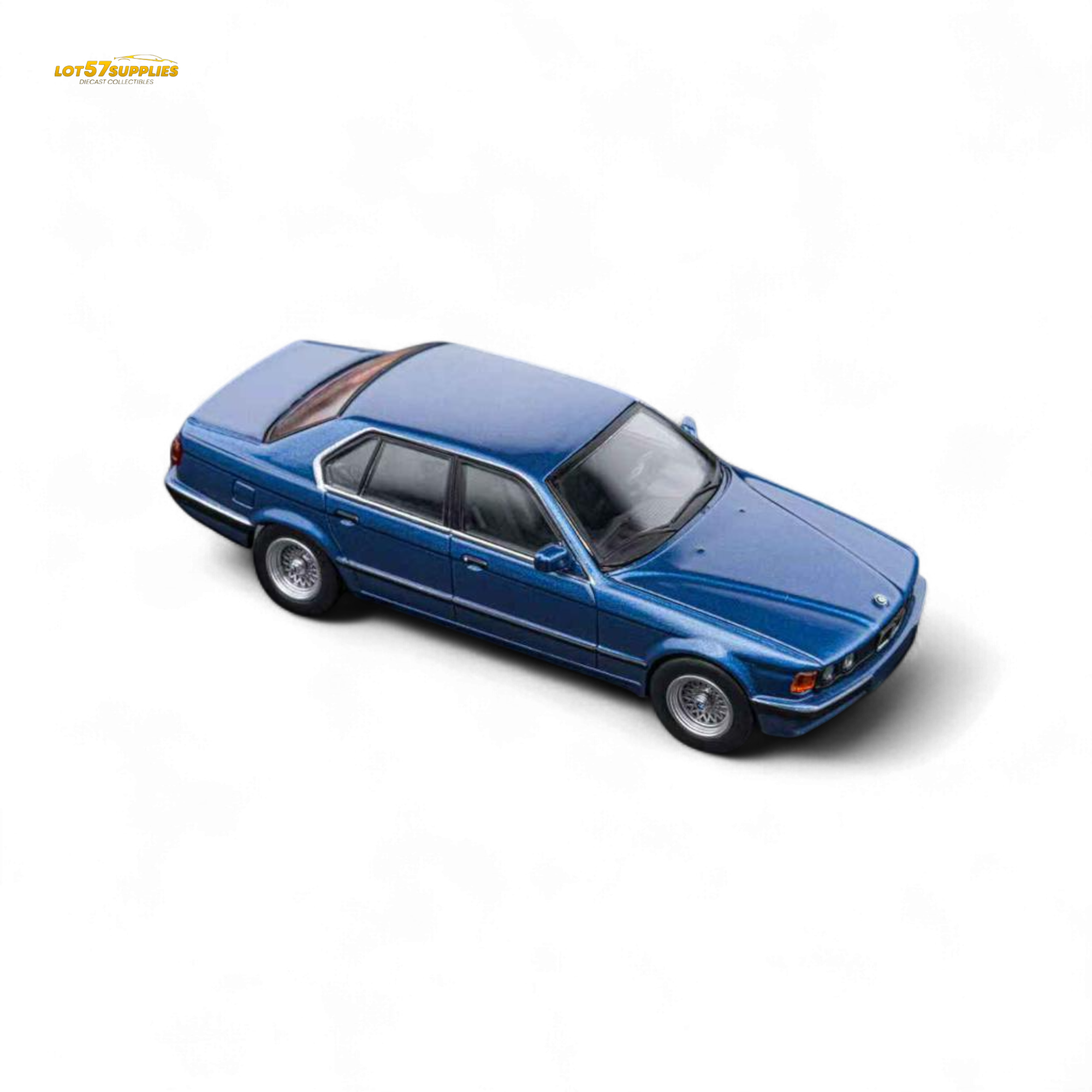 (Pre-Order) DCM BMW E32 7-Series Sedan - Alpina Blue 1:64
