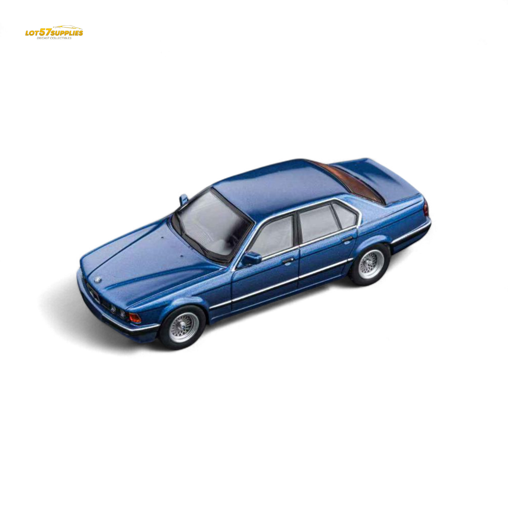 (Pre-Order) DCM BMW E32 7-Series Sedan - Alpina Blue 1:64 Main image