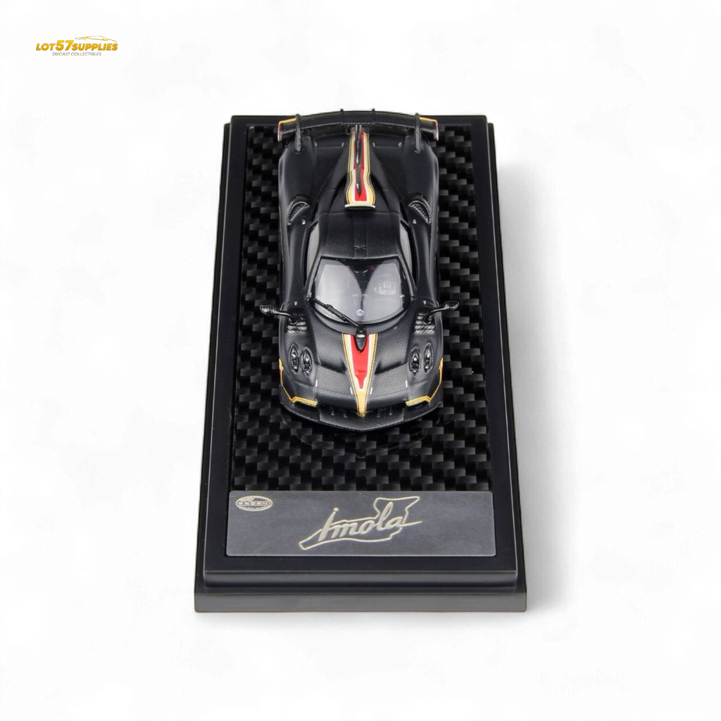 (Pre-Order) LCD Pagani Imola - Matte Black Carbon 1:64