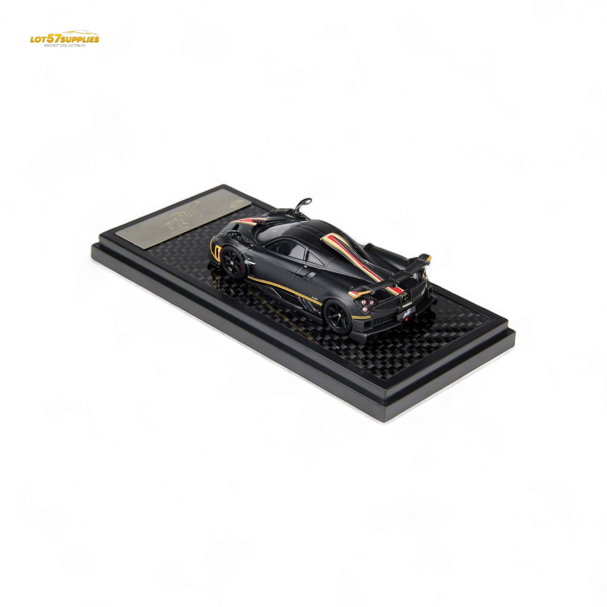 (Pre-Order) LCD Pagani Imola - Matte Black Carbon 1:64