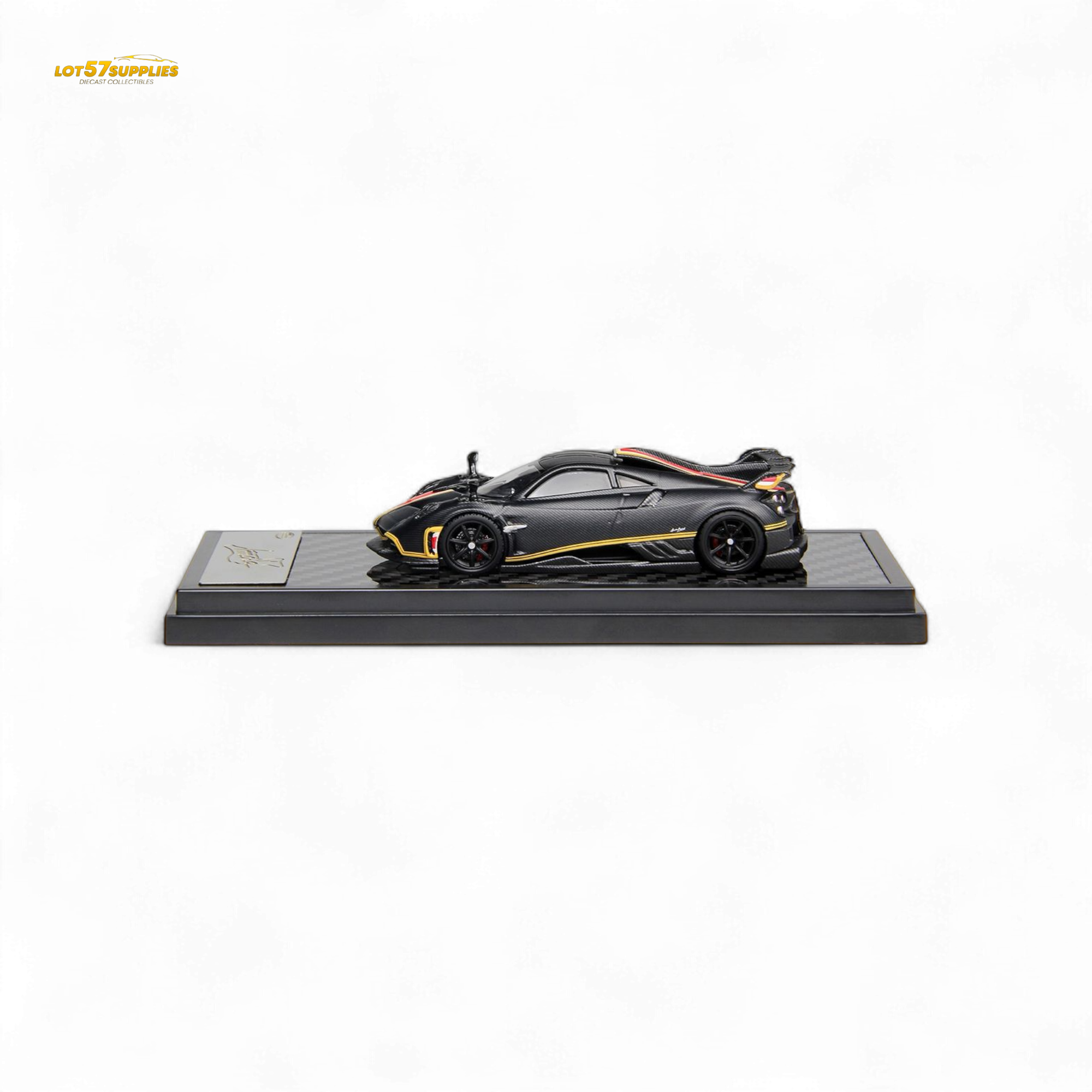 (Pre-Order) LCD Pagani Imola - Matte Black Carbon 1:64