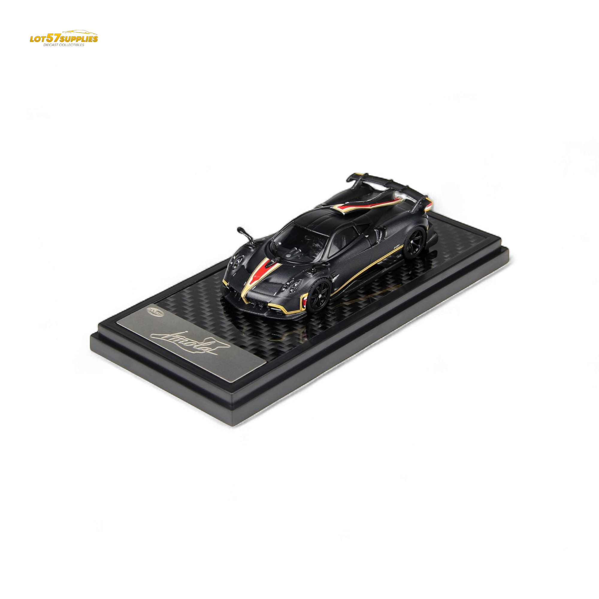 (Pre-Order) LCD Pagani Imola - Matte Black Carbon 1:64