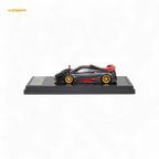 (Pre-Order) LCD Pagani Imola - Matte Black Carbon with Italian Flag 1:64