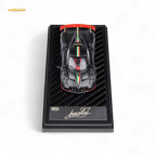 (Pre-Order) LCD Pagani Imola - Matte Black Carbon with Italian Flag 1:64