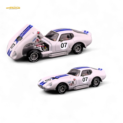 Fine Works64 Shelby Daytona - White with Blue Stripes 1:64