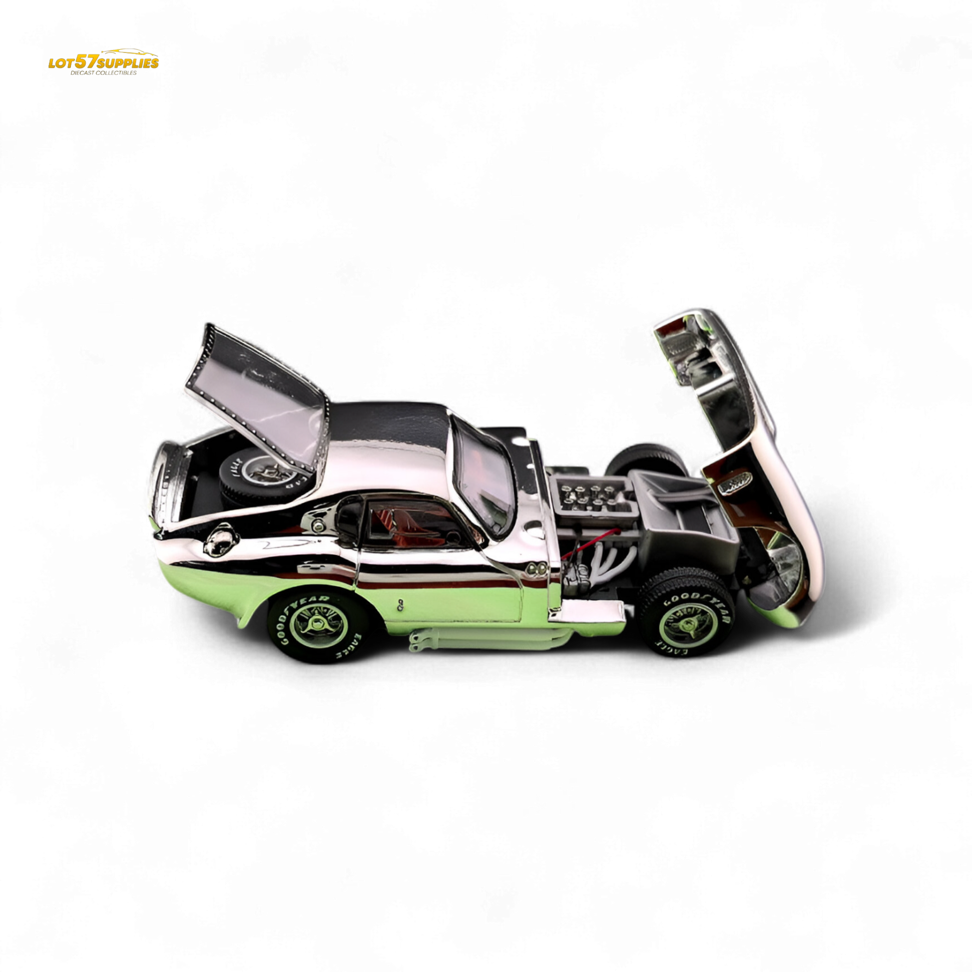 Fine Works64 Shelby Daytona - Chrome Silver 1:64