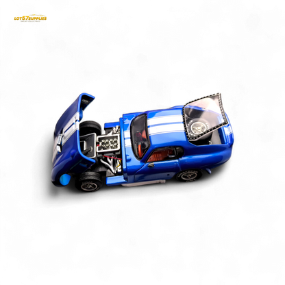 Fine Works64 Shelby Daytona - Blue with White Stripes 1:64