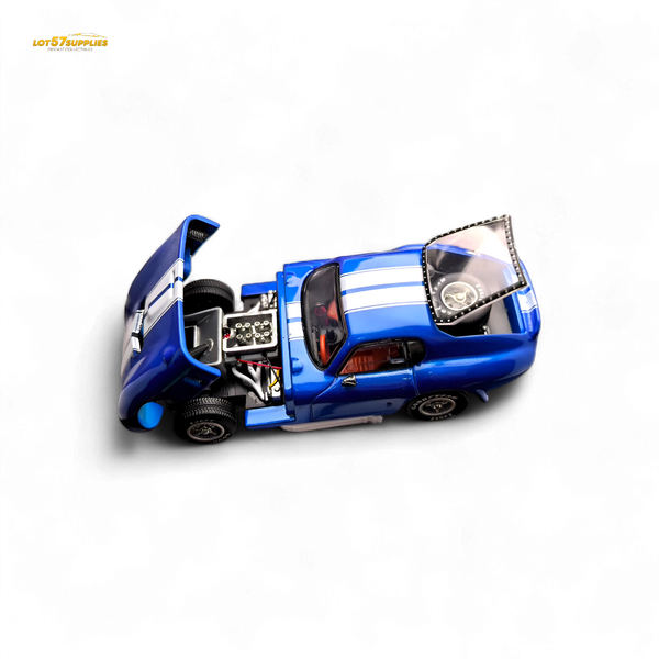Fine Works64 Shelby Daytona - Blue with White Stripes 1:64