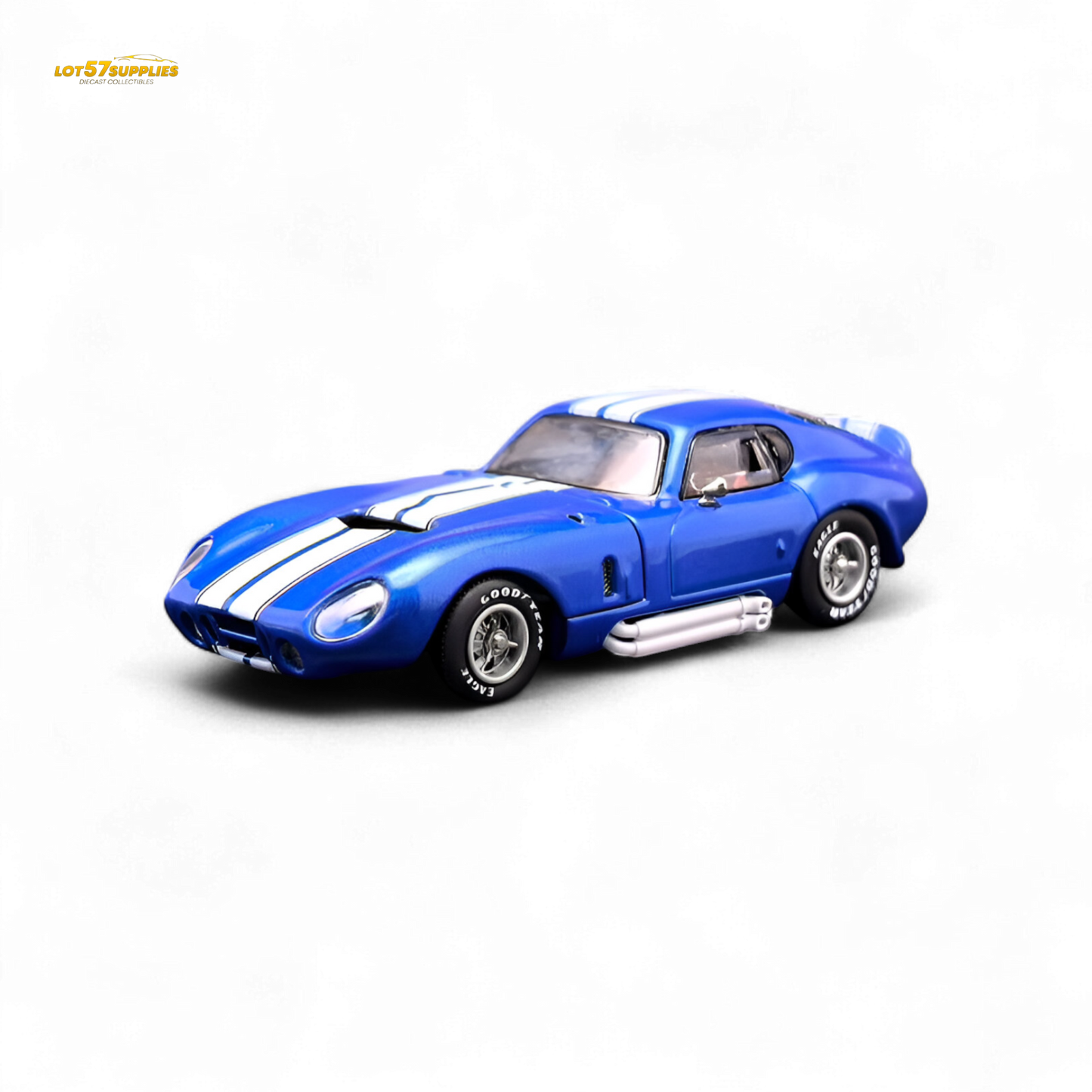 Fine Works64 Shelby Daytona - Blue with White Stripes 1:64