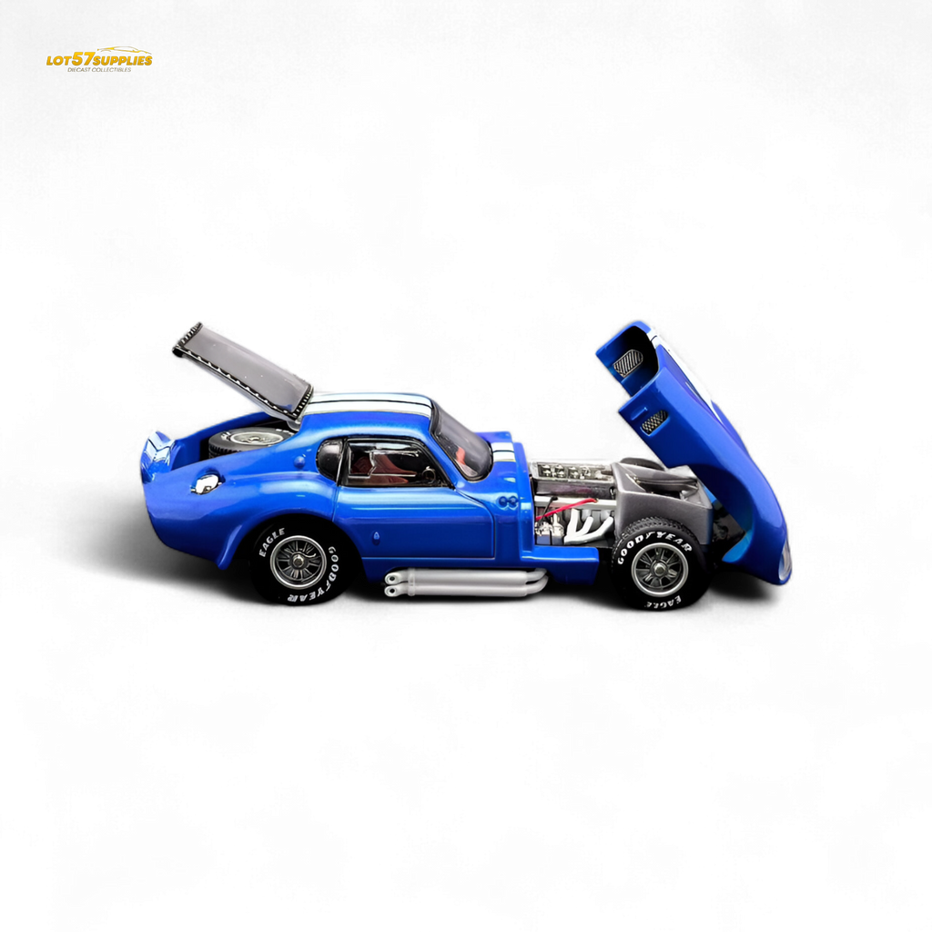 Fine Works64 Shelby Daytona - Blue with White Stripes 1:64