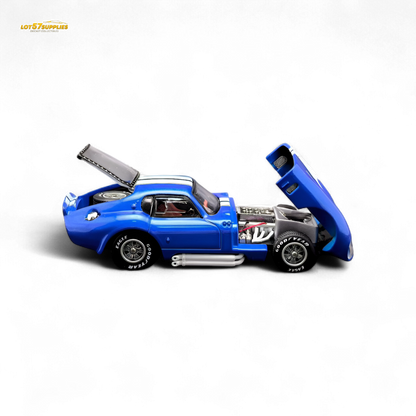 Fine Works64 Shelby Daytona - Blue with White Stripes 1:64