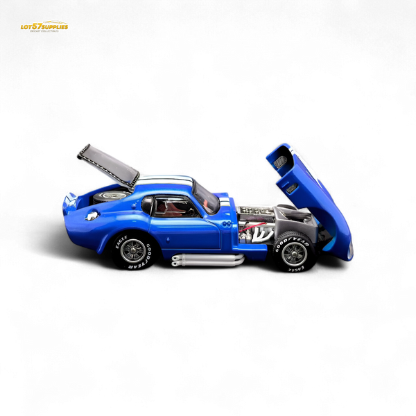 Fine Works64 Shelby Daytona - Blue with White Stripes 1:64