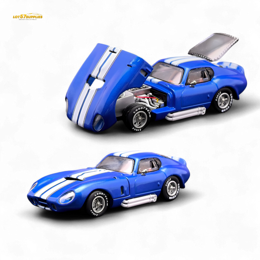 Fine Works64 Shelby Daytona - Blue with White Stripes 1:64