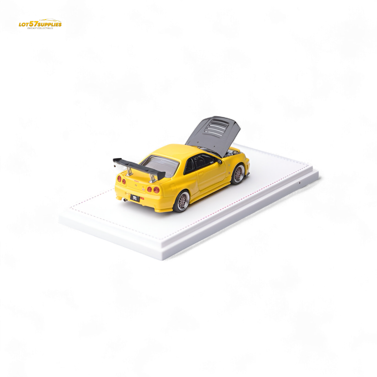 Focal horizon Skyline GT-R R34 Z-Tune Carbon-Hood Version - Yellow 1:64