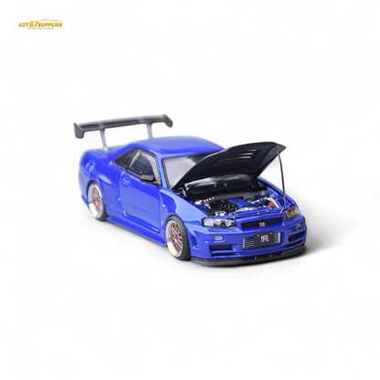 Focal Horizon Skyline GT-R R34 - Bayside Blue 1:64