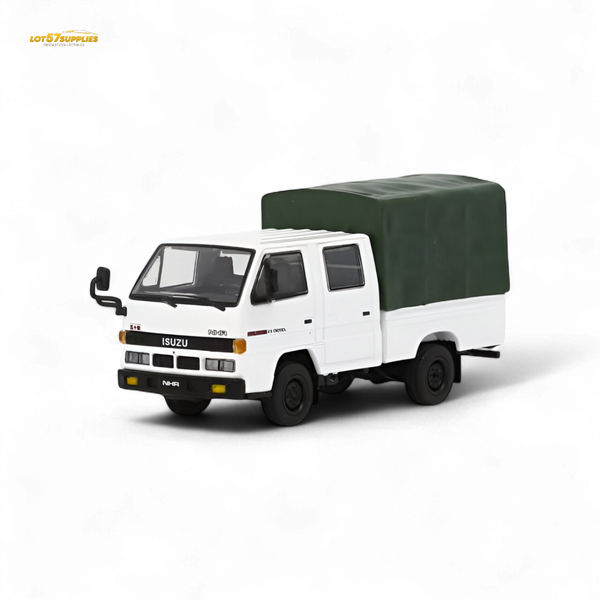 Model 1 Isuzu Covered Truck - White 1:64