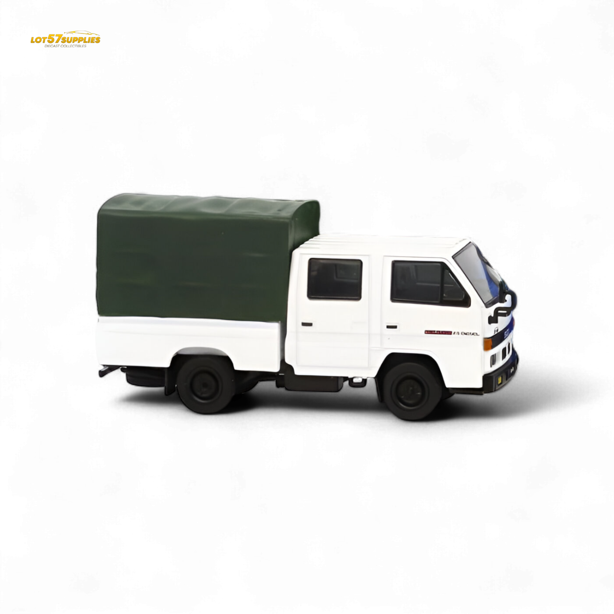 Model 1 Isuzu Covered Truck - White 1:64