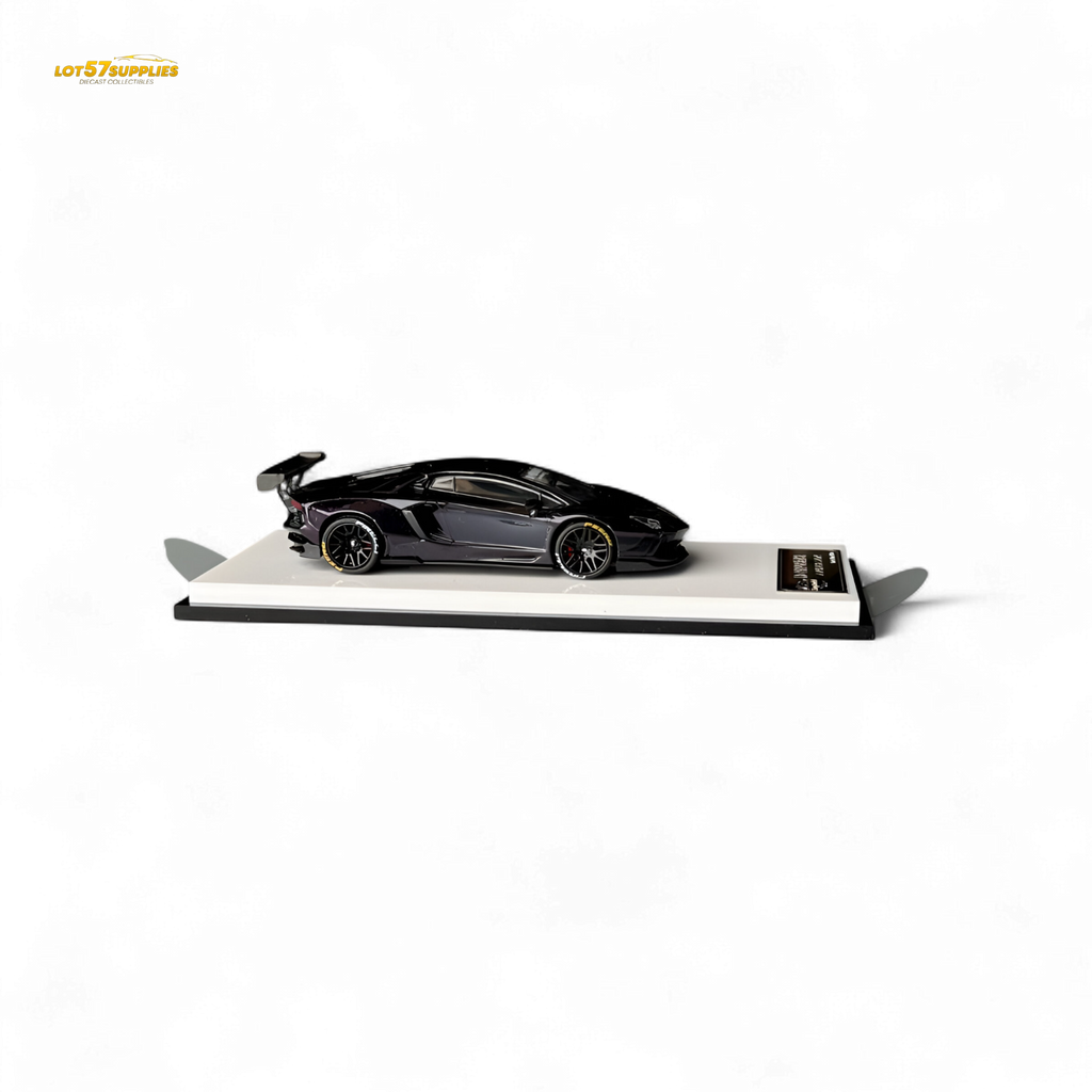 King Model Lamborghini Aventador LP700-4 LB 1.0 Purple Carbon Fiber 1:64
