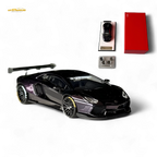 King Model Lamborghini Aventador LP700-4 LB 1.0 Purple Carbon Fiber 1:64