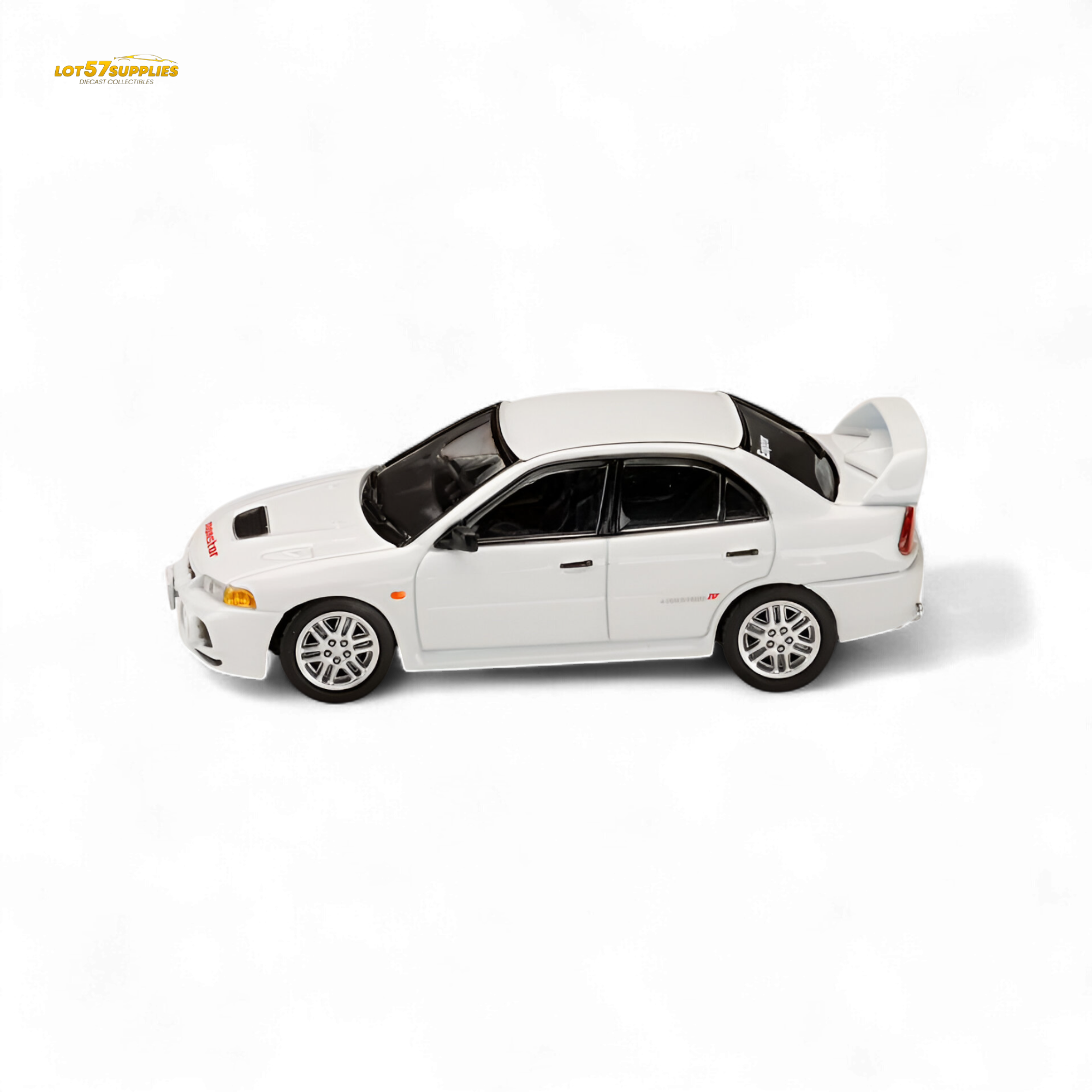 (Pre-Order) Hobby Japan Mitsubishi Lancer RS Evolution IV - White 1:64