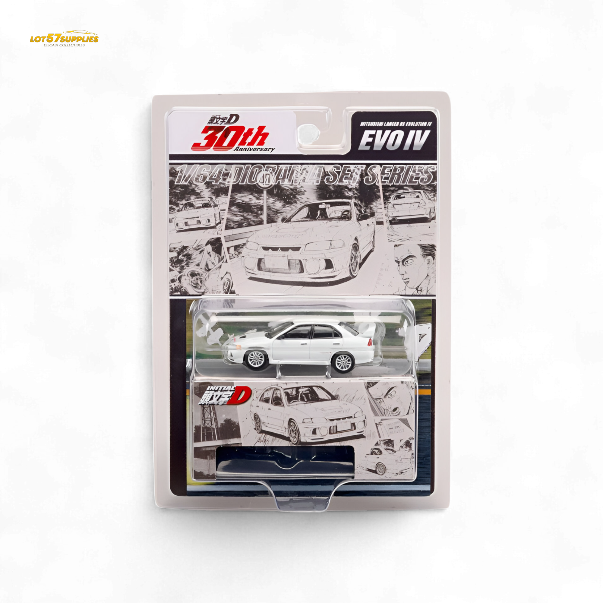 (Pre-Order) Hobby Japan Mitsubishi Lancer RS Evolution IV - White 1:64