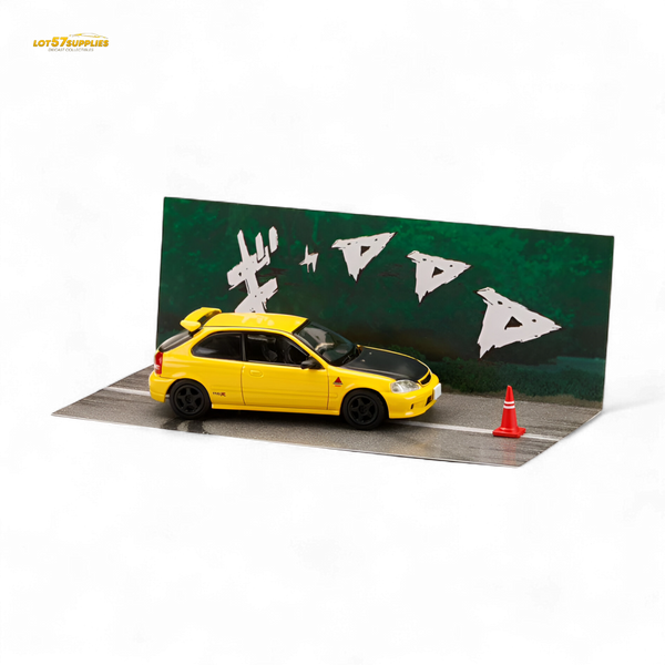 (Pre-Order) Hobby Japan Honda CIVIC (EK9) - Yellow 1:64