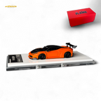 Flame Supercar LB458GT LB Wide-Body - Pearl Orange 1:64 Resin