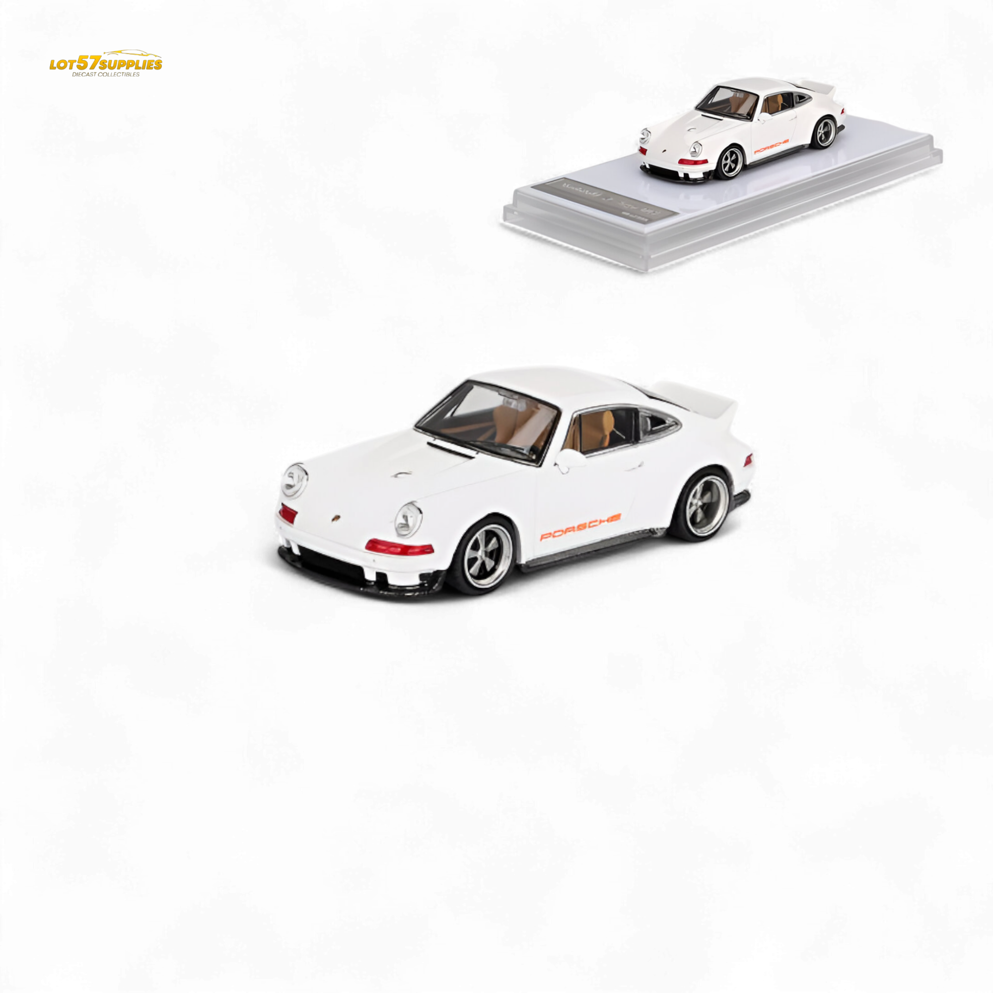 (Pre-Order) Zincit Model Porsche 911 Singer DLS - Bright White 1:64 Main image