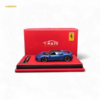 ART Ferrari SF90 Resin - Abu Dhabi Blue Hardtop - 99 Pcs Lim Ed 1:64