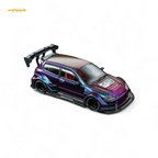 DCM Kevmannz 1996 EG6 Hatchback Black Wheels - Chameleon - Short Spoiler 1:64