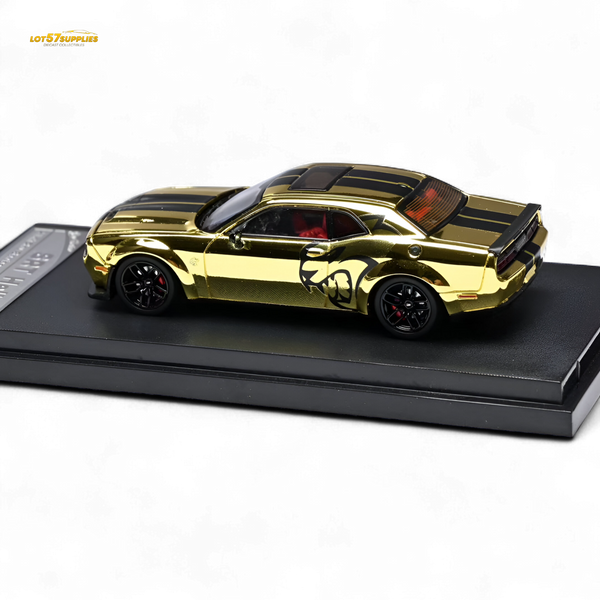 (Pre-Order) Stance Hunters Dodge Challenger SRT Hellcat - Gold 1:64