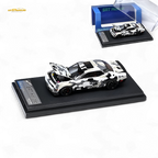 (Pre-Order) Stance Hunters Dodge Challenger SRT Hellcat M90 Arctic Camo White Blue - White Blue 1:64