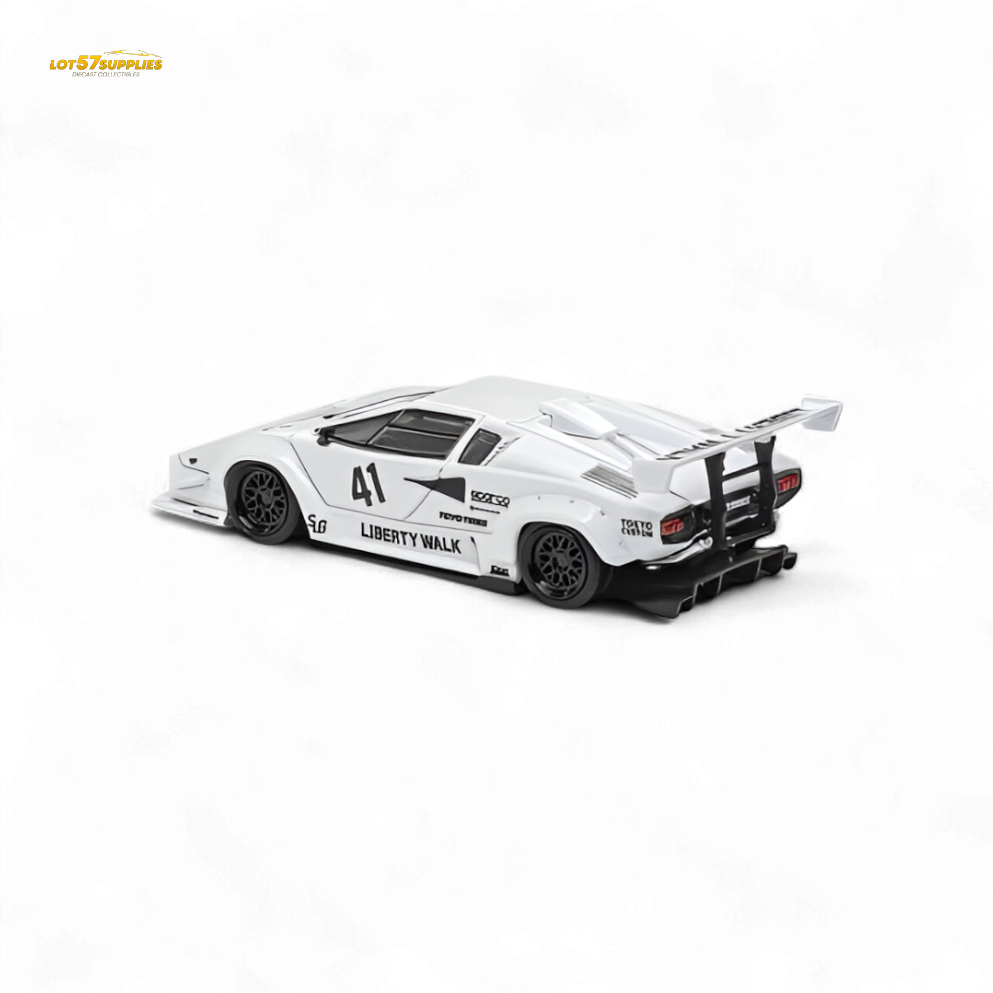 (Pre-Order) Vision64 LB Lamborghini Countach Luxury Version - White 1:64