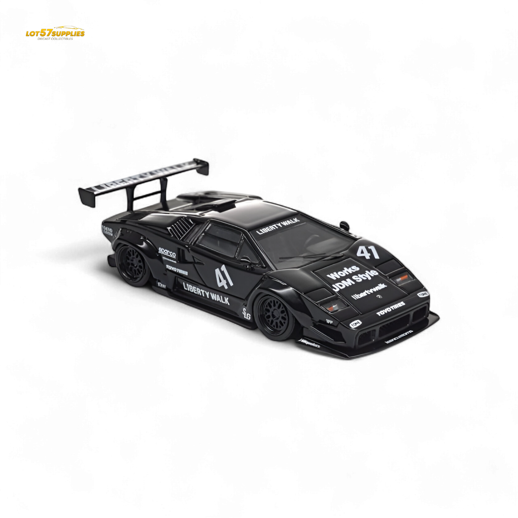(Pre-Order) Vision64 LB Lamborghini Countach Luxury Version - Black 1:64